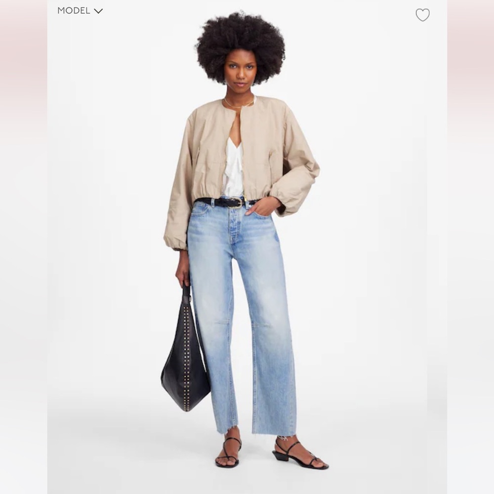Madewell “The Darted Barrel-leg Jean” size 26